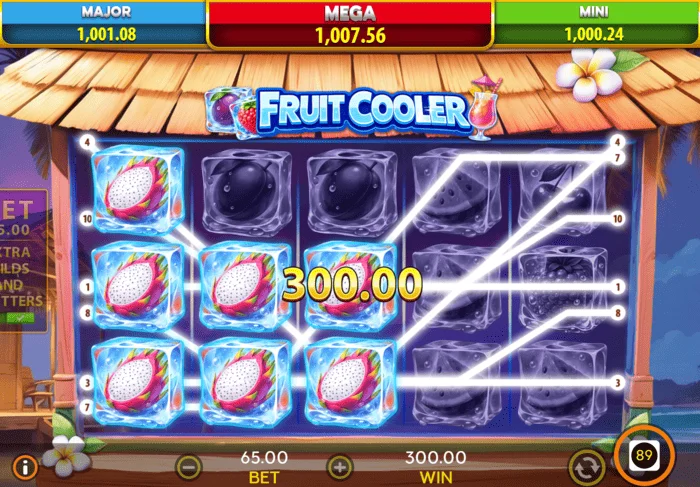 Fruit Cooler põhimängu võit